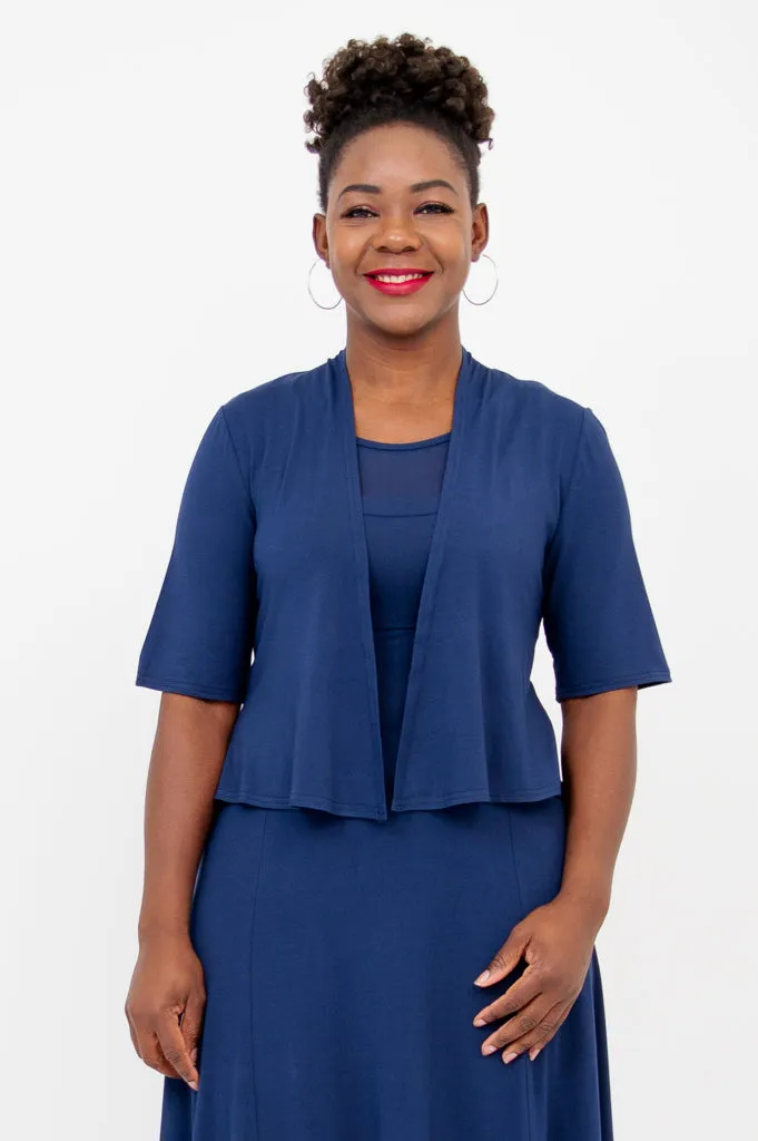 Doda Jacket, Indigo, Bamboo sold by Blue Sky