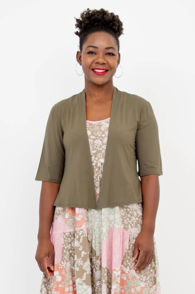 Doda Jacket, Khaki, Bamboo sold by Blue Sky