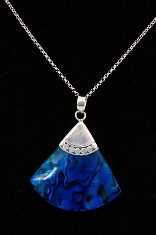 Pava Blue Pendant Necklace - 707 sold by Blue Sky