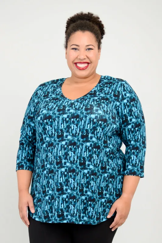 Jackie 3/4 Top, Brickstone, Bamboo - Final Sale sold by Blue Sky