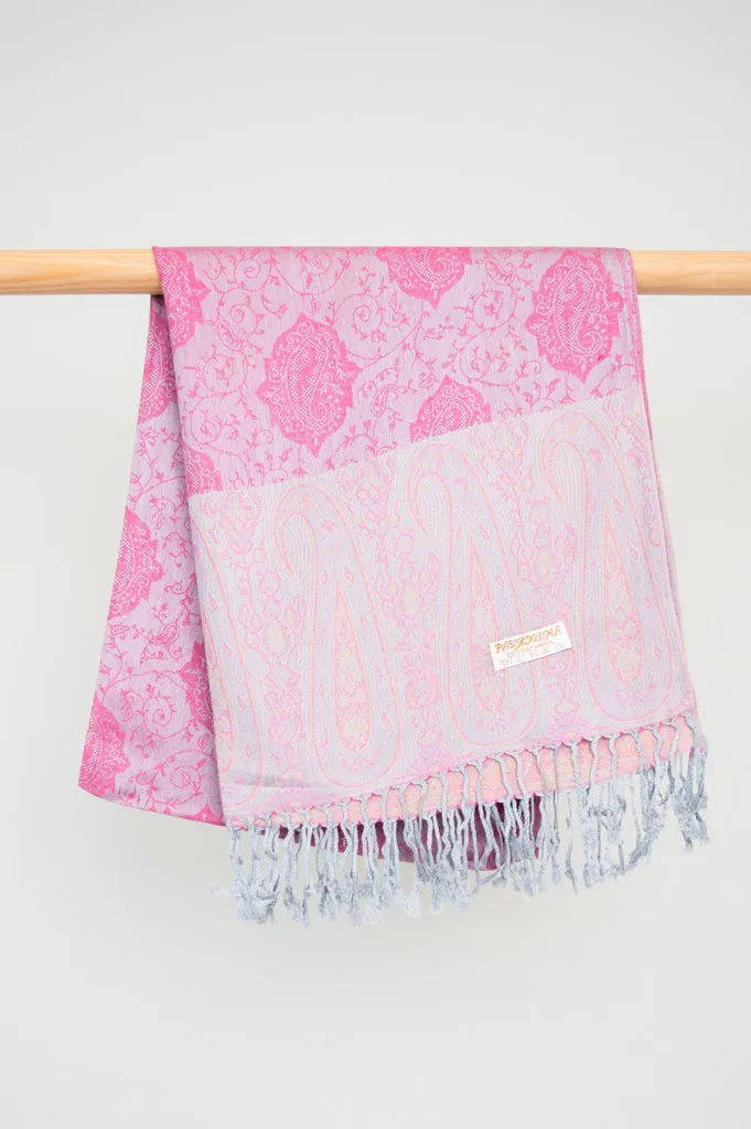 Pashmina Scarf, Rosa Paisley sold by Blue Sky