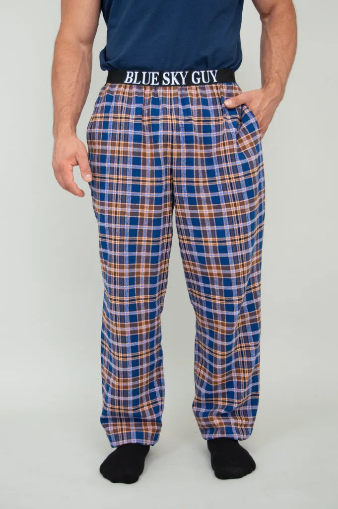 Tanner Pant, Blue Plaid, 100% Cotton sold by Blue Sky product image thumbnail 3
