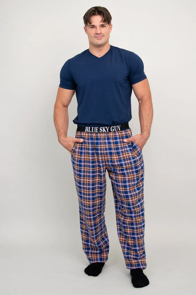 Tanner Pant, Blue Plaid, 100% Cotton sold by Blue Sky product image thumbnail 2