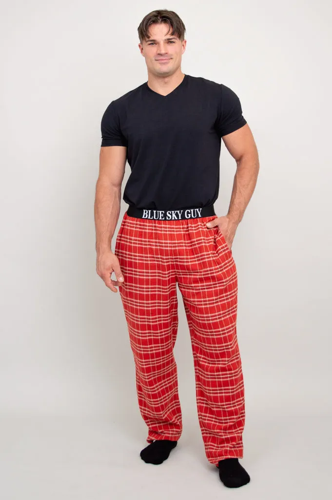 Tanner Pant, Red Plaid, 100% Cotton sold by Blue Sky product image thumbnail 2