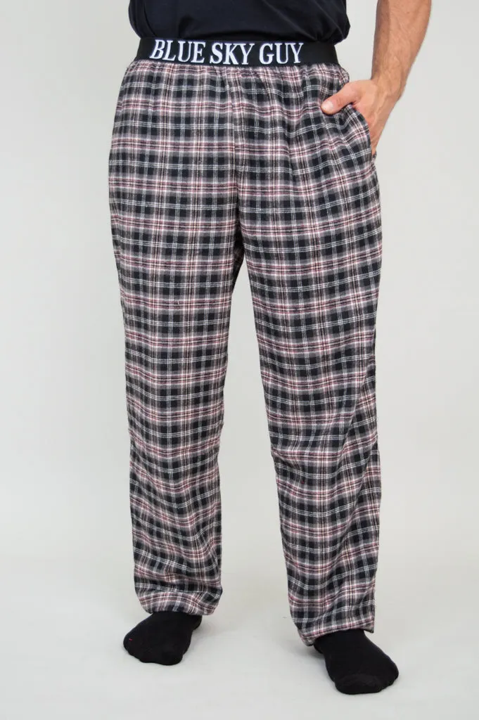 Tanner Pant, Black Plaid, 100% Cotton sold by Blue Sky