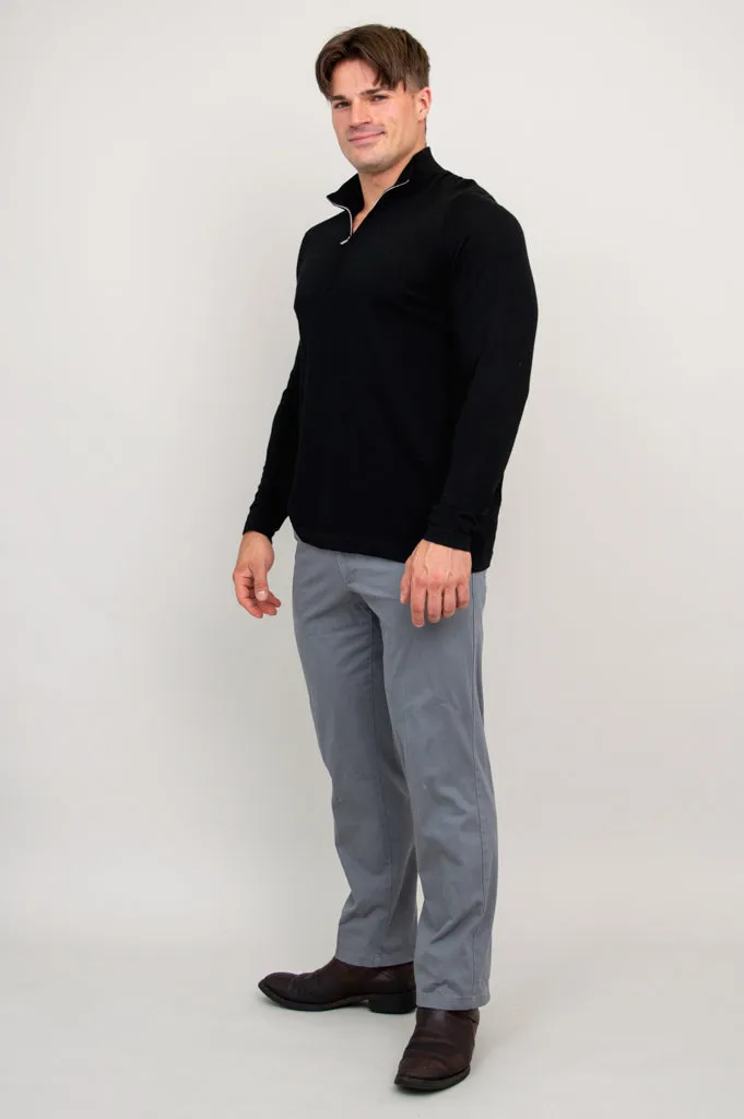 Andrew Sweater, Black, 100% Merino Wool sold by Blue Sky product image thumbnail 2