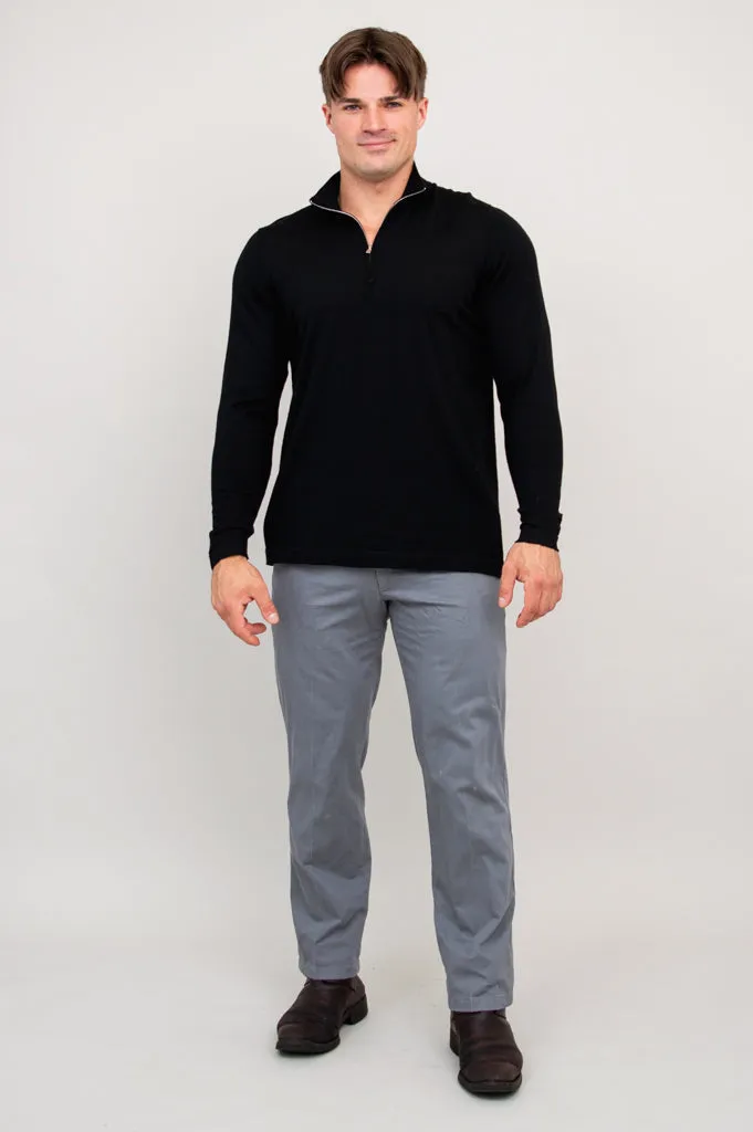 Andrew Sweater, Black, 100% Merino Wool sold by Blue Sky product image thumbnail 3