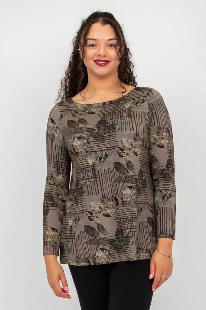 Cheerful Tunic, Fall Sketch, Bamboo - Final Sale sold by Blue Sky