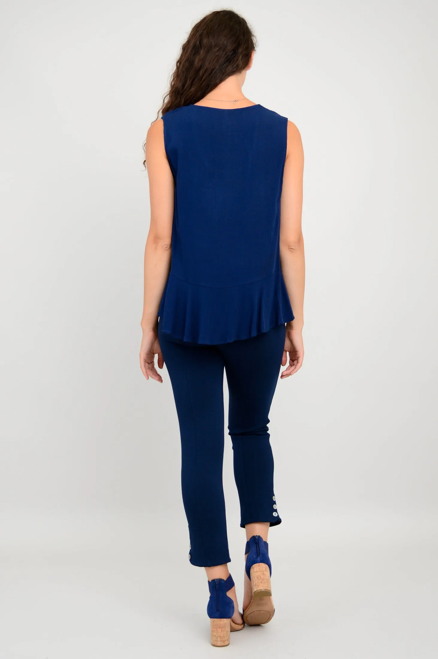 Ginny Tank, Indigo, Linen Bamboo sold by Blue Sky product image thumbnail 5