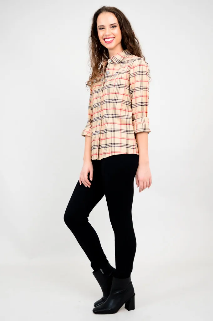 Alexis Top, Retro Plaid, Cotton Flannel - Final Sale sold by Blue Sky product image thumbnail 3