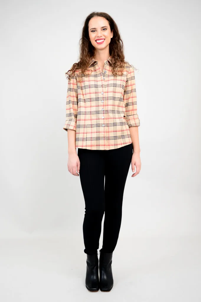 Alexis Top, Retro Plaid, Cotton Flannel - Final Sale sold by Blue Sky product image thumbnail 4