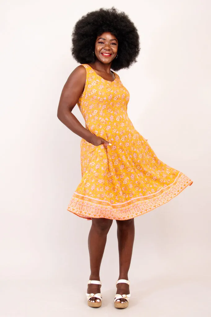 Sweet Sara Dress, Jaune sold by Blue Sky product image thumbnail 3