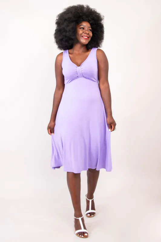 Genesis Dress, Lavender, Bamboo sold by Blue Sky