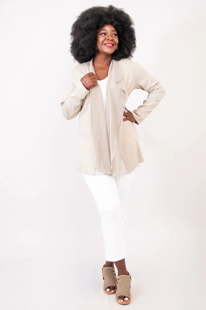 Diana Jacket, Sand, Linen Bamboo sold by Blue Sky product image thumbnail 3