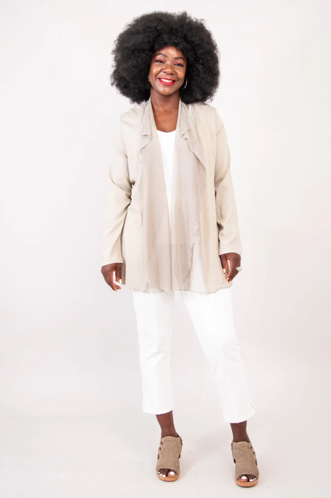 Diana Jacket, Sand, Linen Bamboo sold by Blue Sky product image thumbnail 2