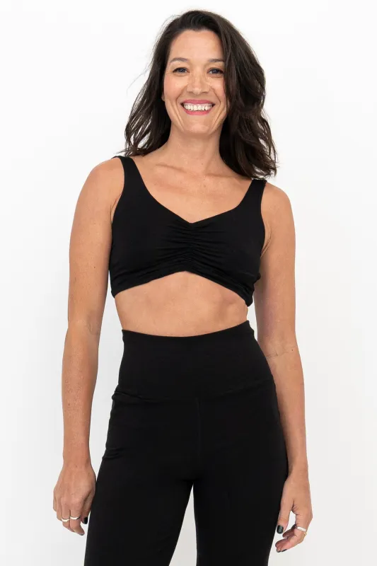 Clipper Top, Black, Bamboo sold by Blue Sky