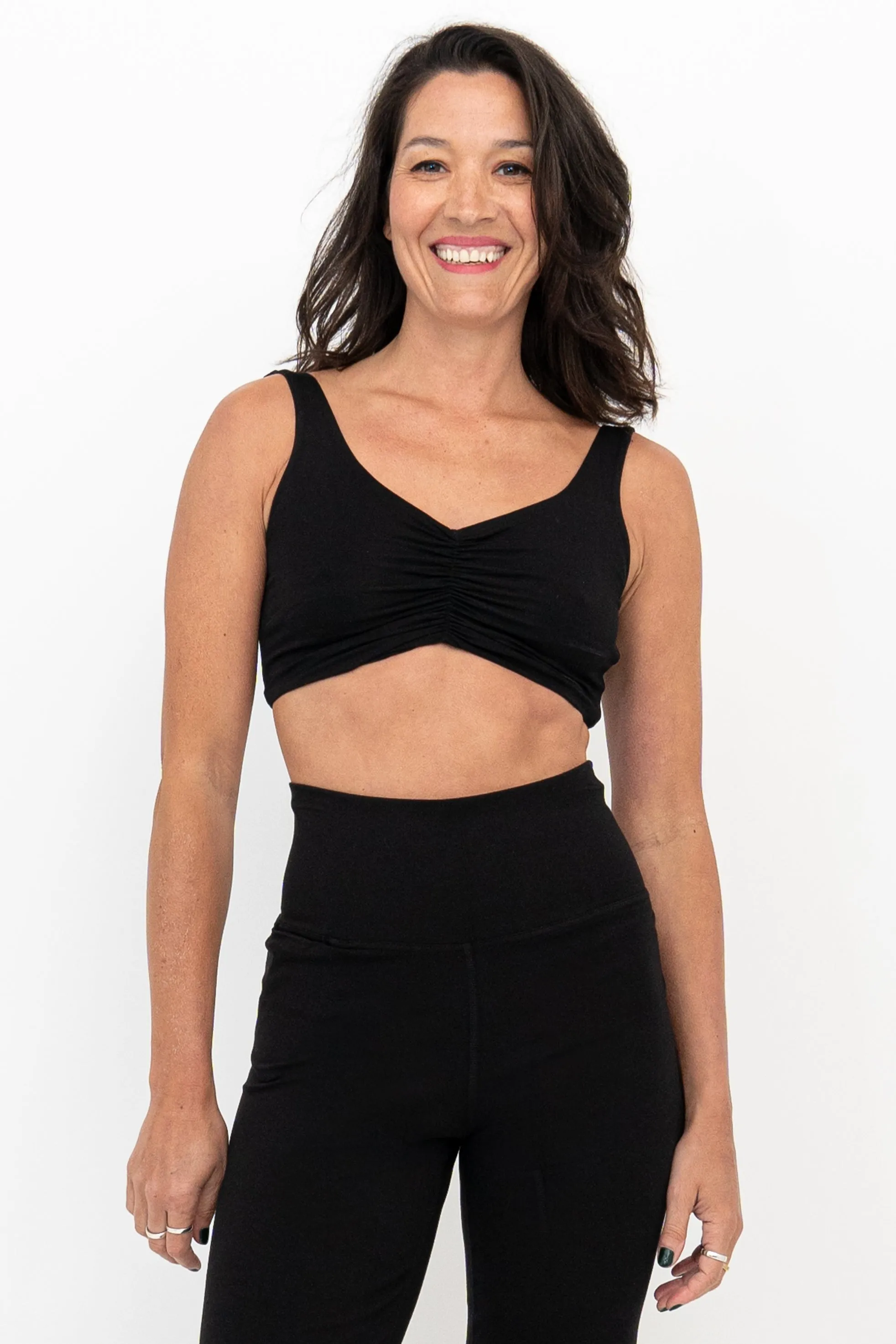 Clipper Top, Black, Bamboo sold by Blue Sky