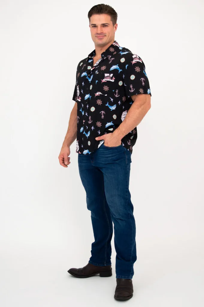 Dino Shirt, Sailor, Woven Bamboo sold by Blue Sky product image thumbnail 2