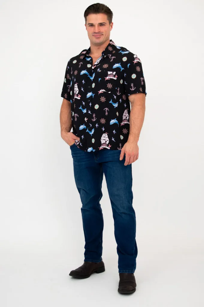 Dino Shirt, Sailor, Woven Bamboo sold by Blue Sky product image thumbnail 5