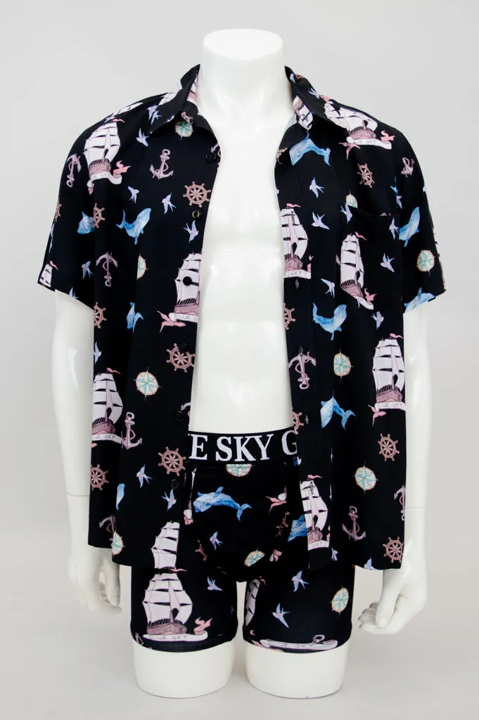 Dino Shirt, Sailor, Woven Bamboo sold by Blue Sky product image thumbnail 4