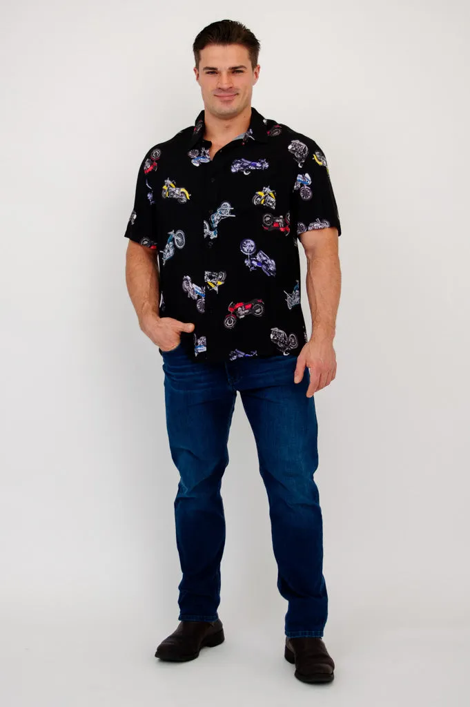 Dino Shirt, Motorcycle, Woven Bamboo sold by Blue Sky product image thumbnail 2