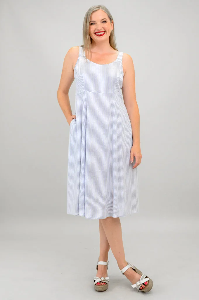 Shauna Dress, Summer Stripe, Linen Bamboo - Final Sale sold by Blue Sky product image thumbnail 5