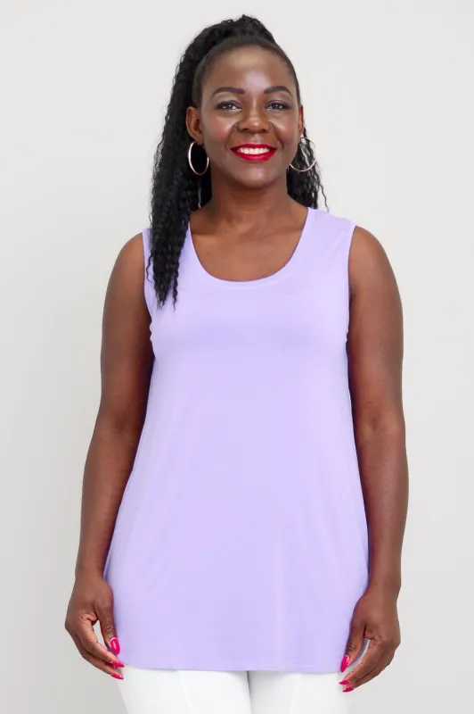 Jazz Tank, Lavender, Bamboo sold by Blue Sky
