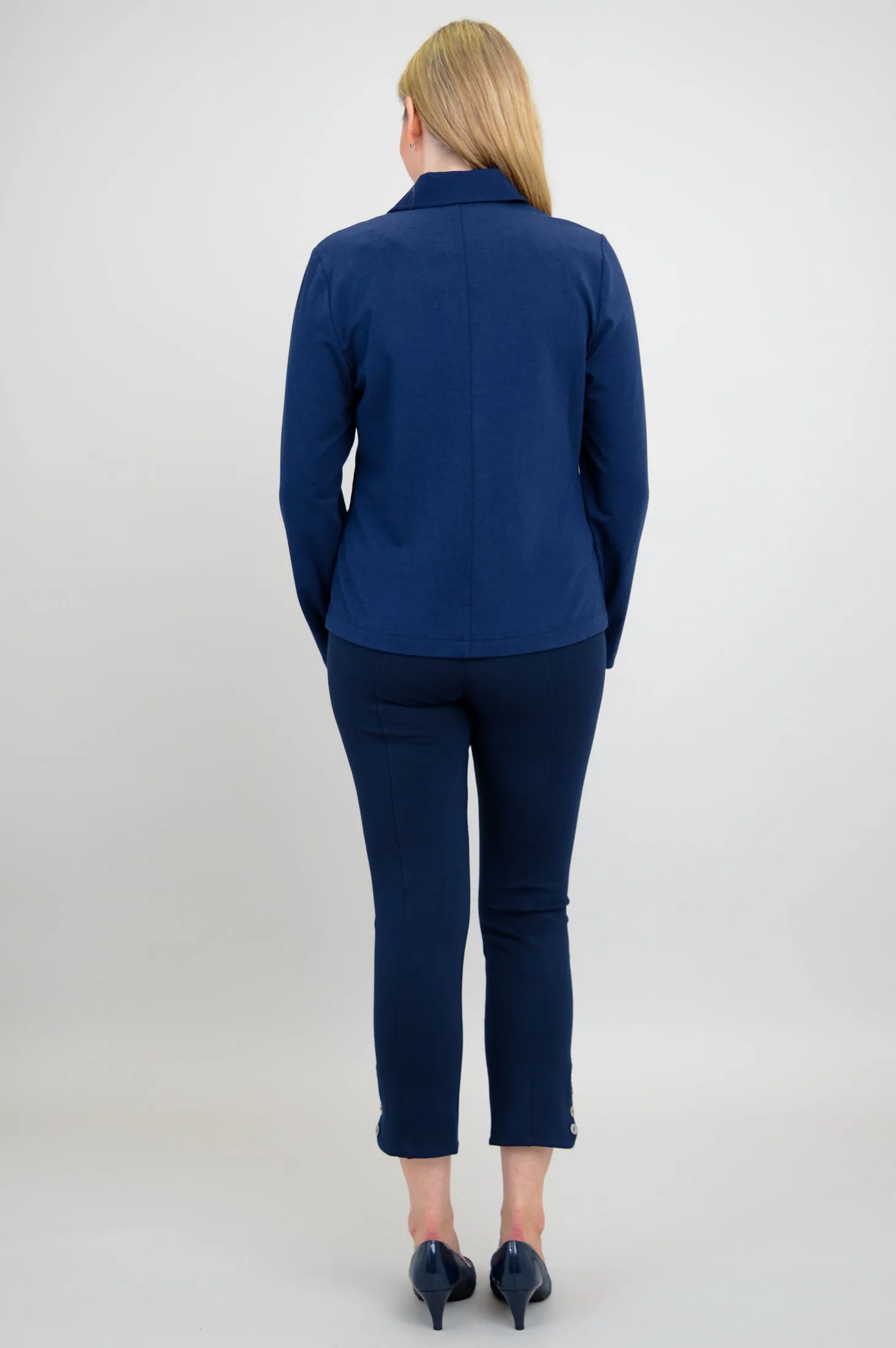 Lauren Jacket, Indigo, Linen Bamboo sold by Blue Sky product image thumbnail 5