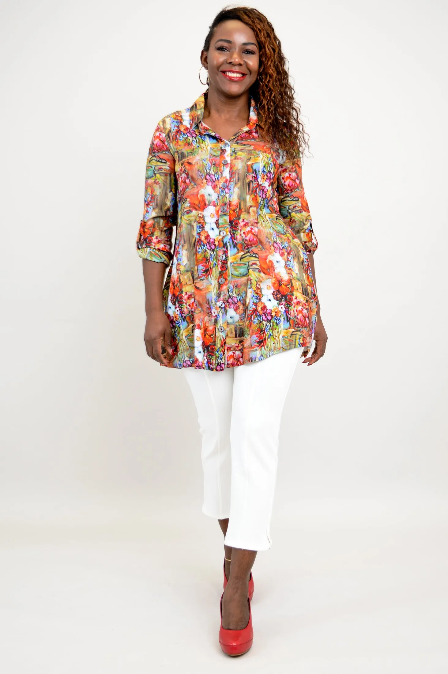 Celine Blouse, Gazette, Linen Bamboo- Final Sale sold by Blue Sky product image thumbnail 4