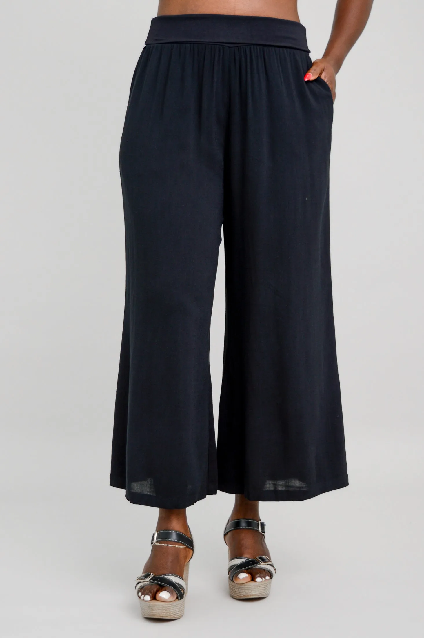 Landon Capri, Black, Linen Bamboo sold by Blue Sky