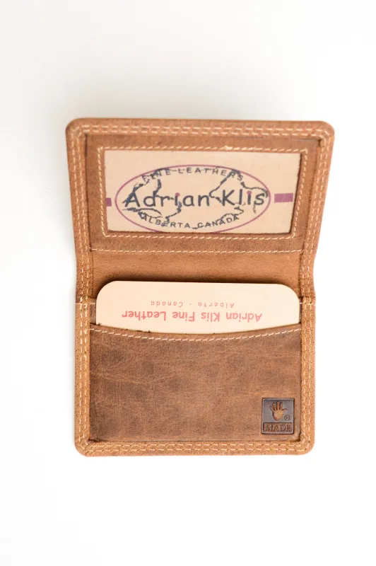 Adrian Klis 222 ID Holder, Buffalo Leather sold by Blue Sky