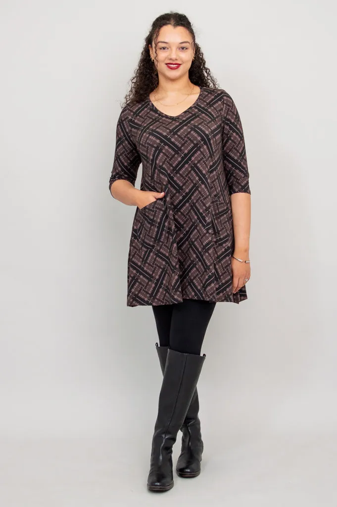 Veronica Tunic, Rich Plaid, Bamboo - Final Sale sold by Blue Sky product image thumbnail 4