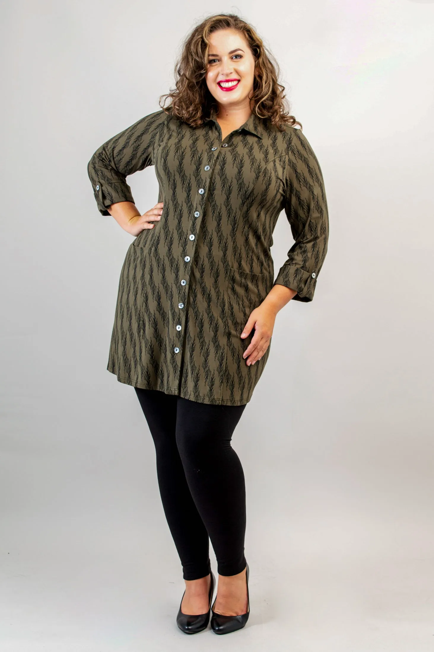 Charlie Tunic, Cedar Forest, Bamboo - Final Sale sold by Blue Sky product image thumbnail 4