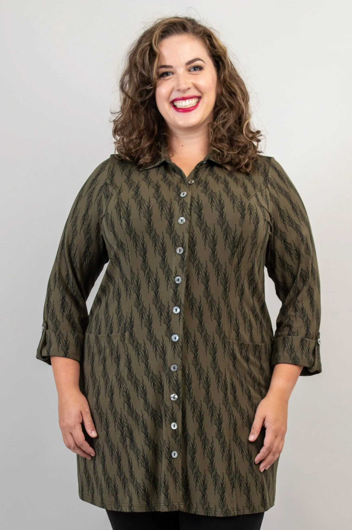 Charlie Tunic, Cedar Forest, Bamboo - Final Sale sold by Blue Sky