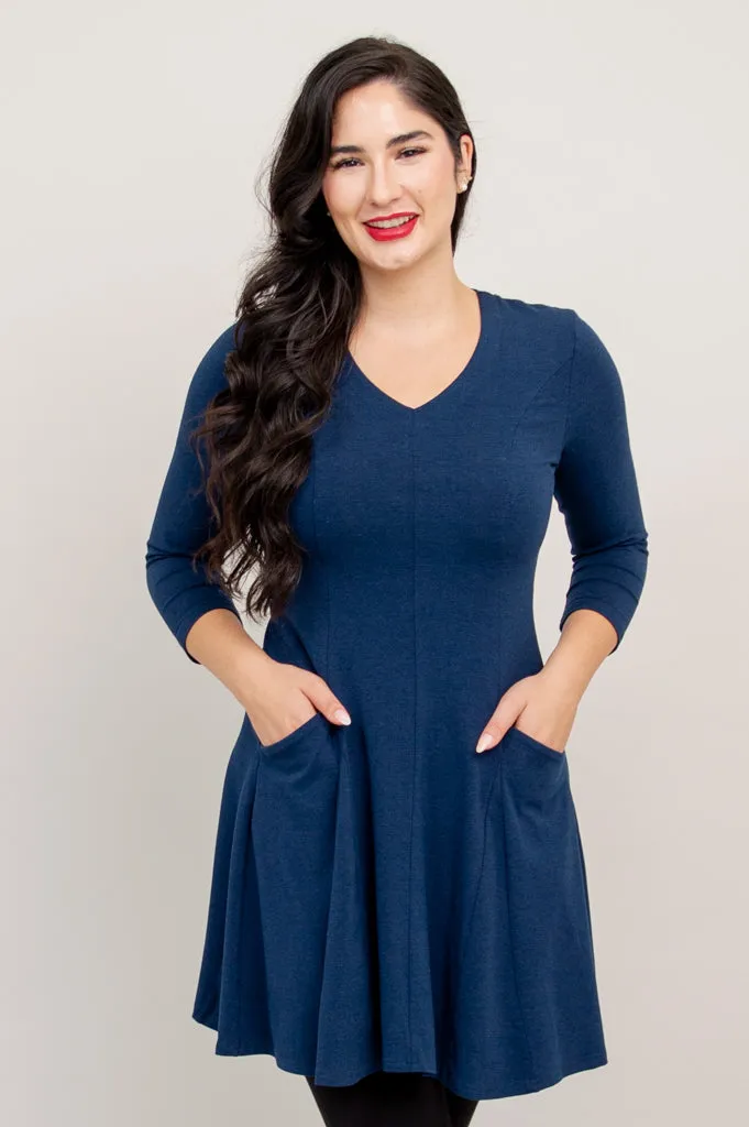 Wilma Tunic, Indigo, Bamboo- Final Sale sold by Blue Sky
