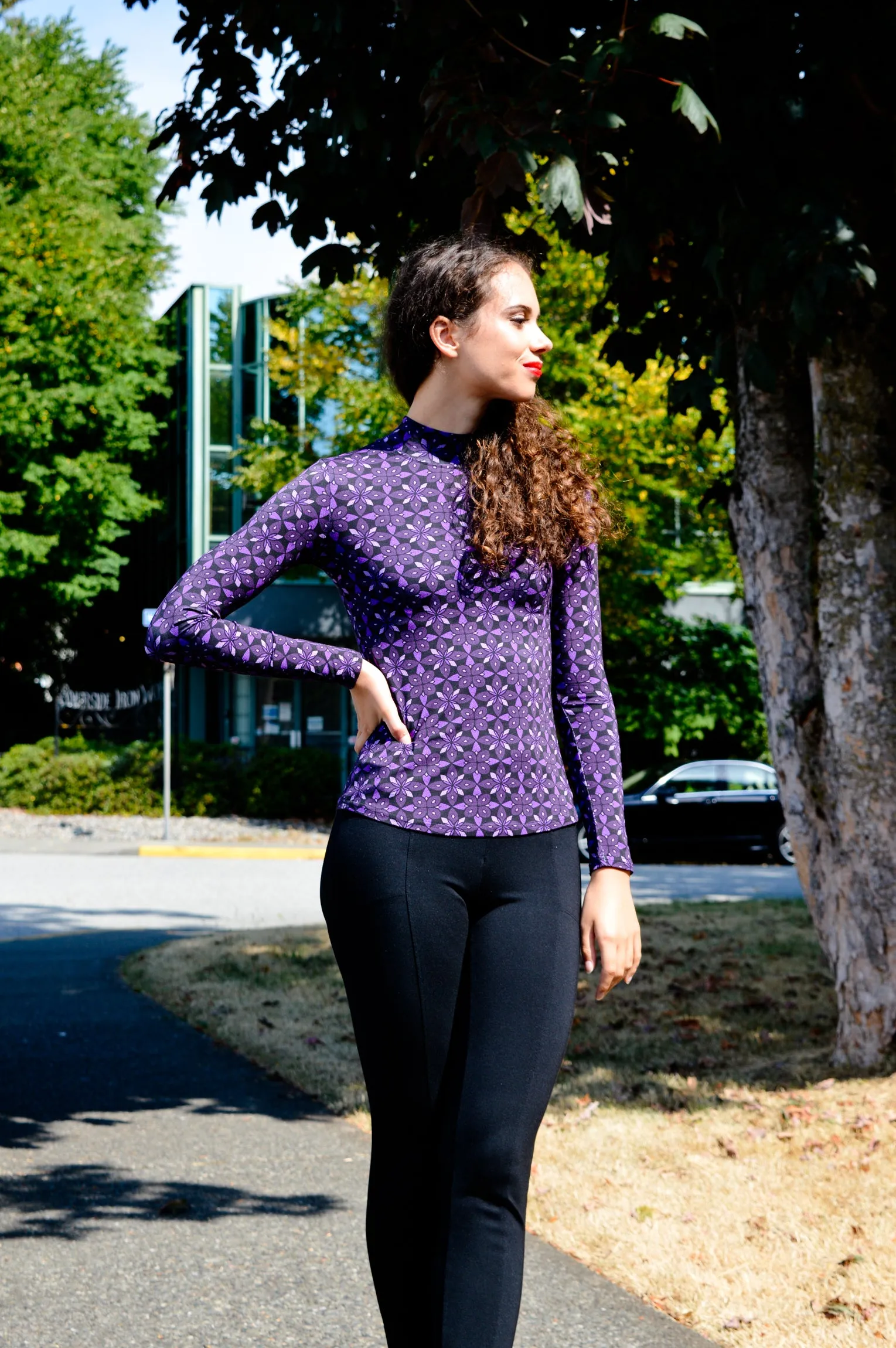 Tonya Top, Geo Flower, Bamboo - Final Sale sold by Blue Sky product image thumbnail 2