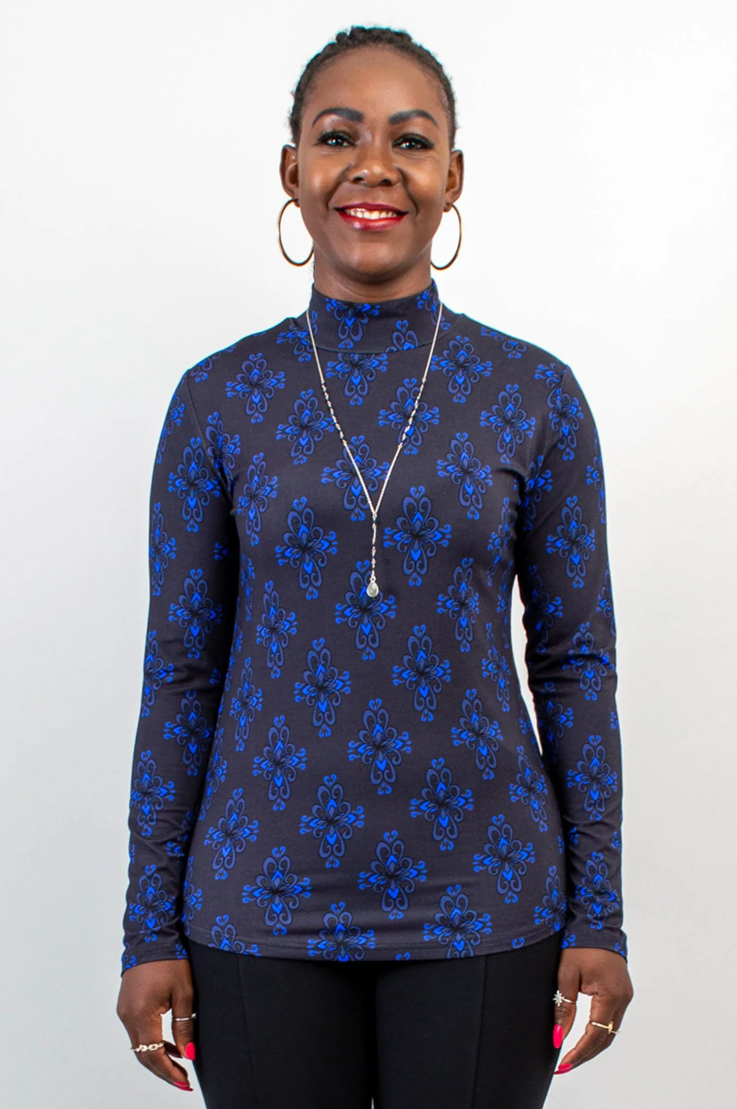 Tonya Top, Blue French, Bamboo -Final Sale sold by Blue Sky