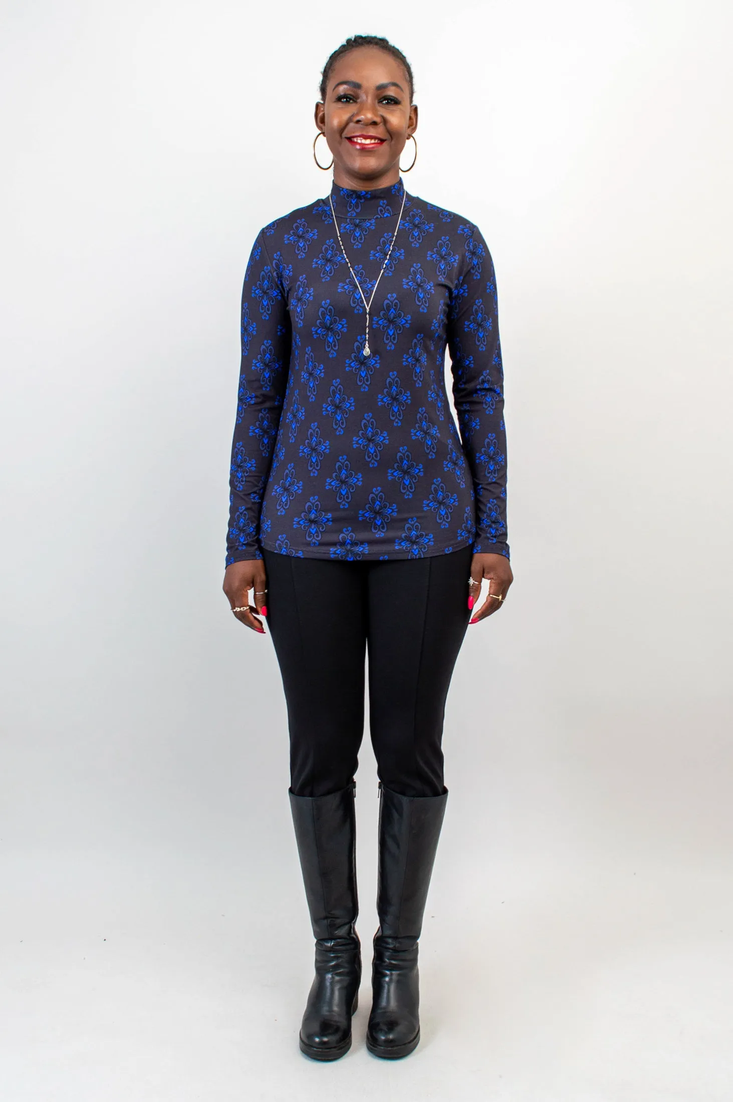 Tonya Top, Blue French, Bamboo -Final Sale sold by Blue Sky product image thumbnail 4