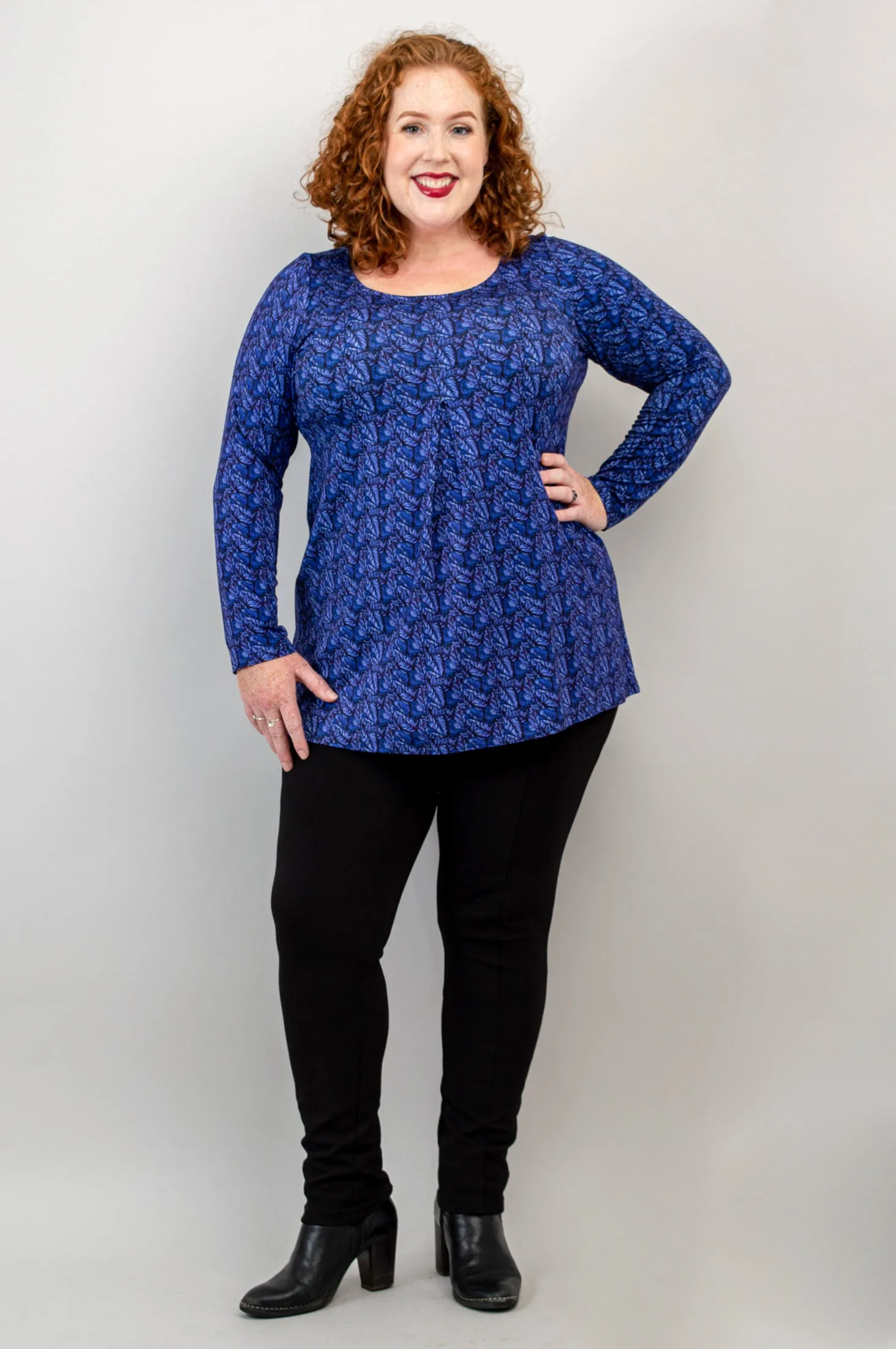Franca L/S Top, Midnight Leaves, Bamboo - Final Sale sold by Blue Sky product image thumbnail 4