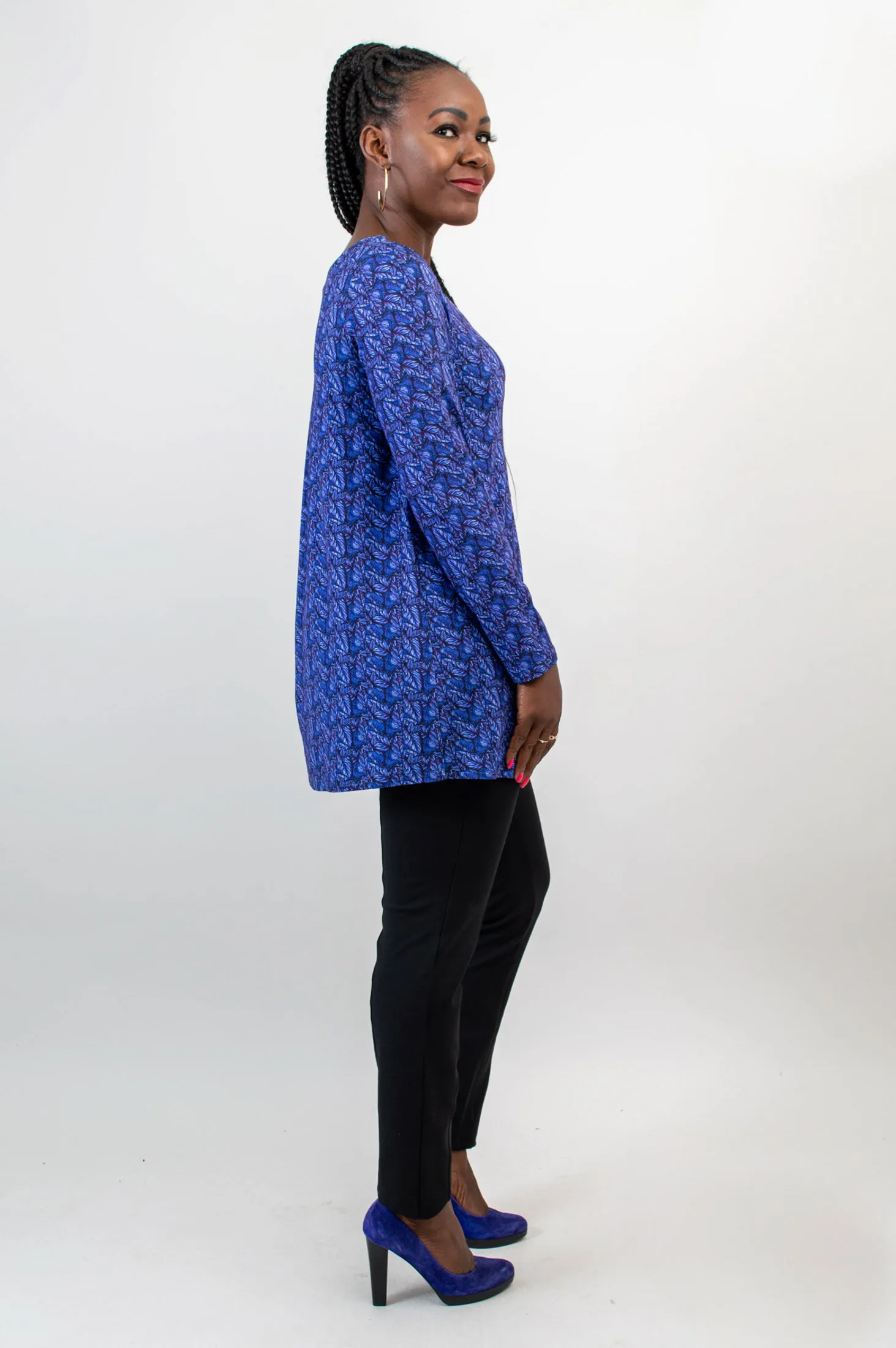 Franca L/S Top, Midnight Leaves, Bamboo - Final Sale sold by Blue Sky product image thumbnail 5