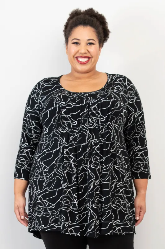 Peyton Top, Art Expo, Bamboo - Final Sale sold by Blue Sky