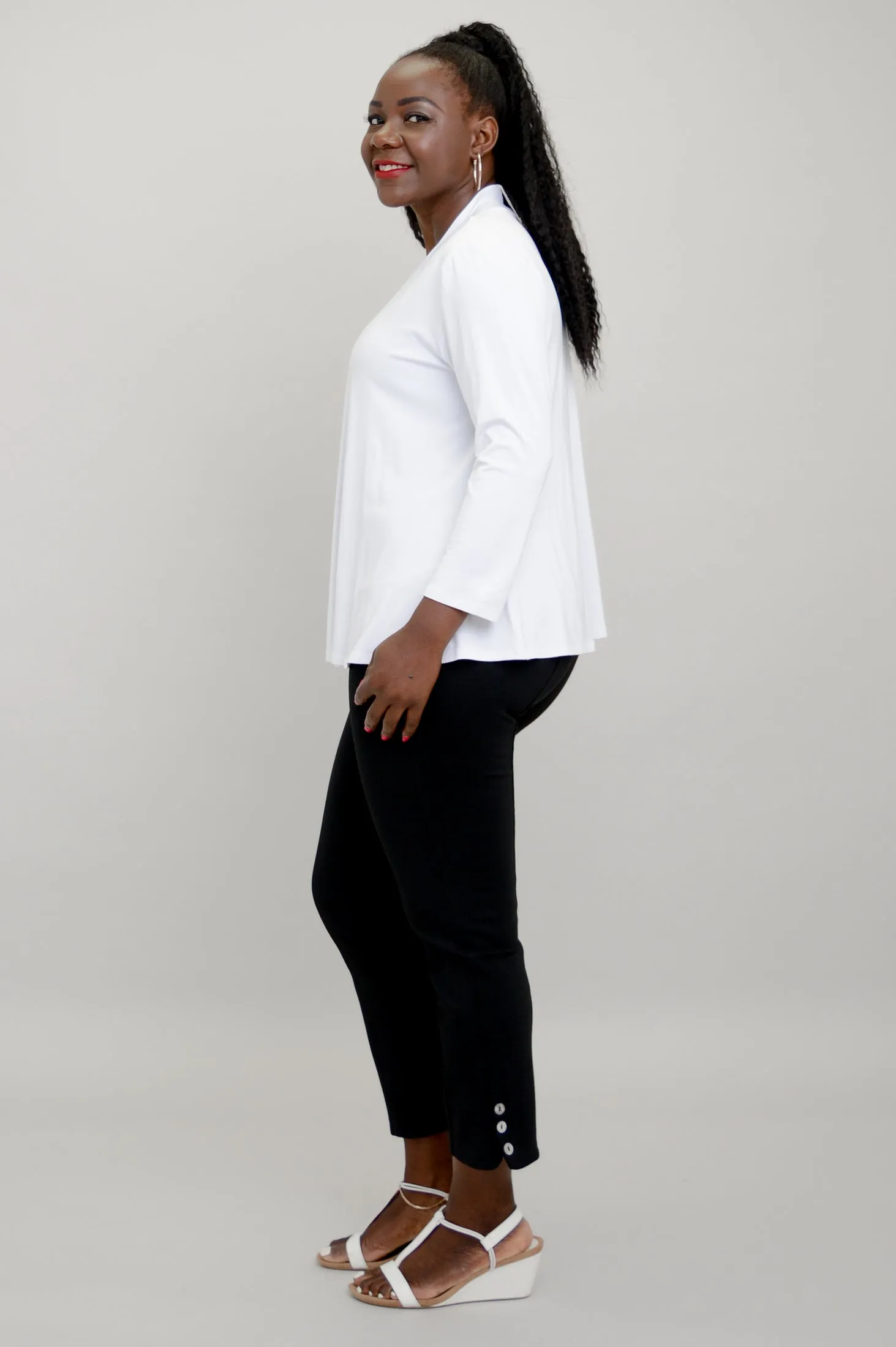 Kathy Jacket, White, Bamboo sold by Blue Sky product image thumbnail 4