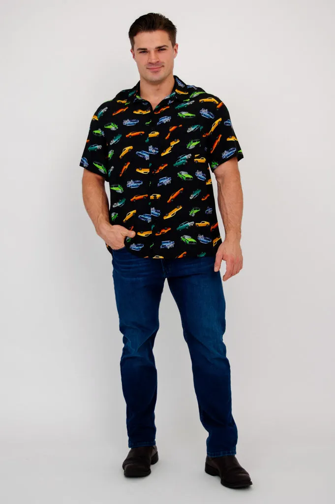 Dino Shirt, Muscle Cars, Woven Bamboo sold by Blue Sky product image thumbnail 3