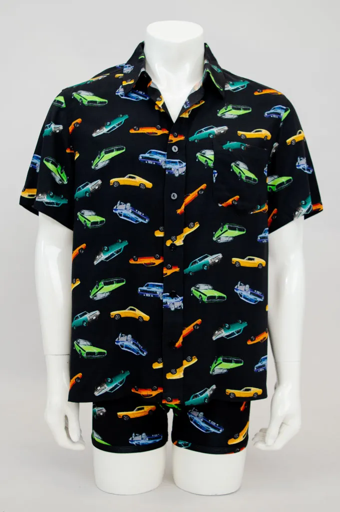 Dino Shirt, Muscle Cars, Woven Bamboo sold by Blue Sky product image thumbnail 5