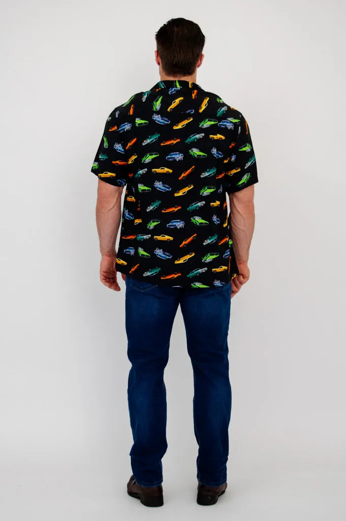 Dino Shirt, Muscle Cars, Woven Bamboo sold by Blue Sky product image thumbnail 4