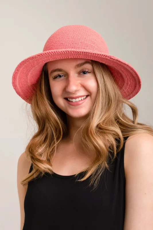 Coral Hat, Cotton sold by Blue Sky