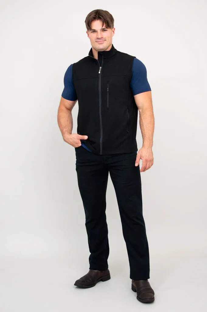 Nick Vest, Black, Bamboo Fleece sold by Blue Sky product image thumbnail 5