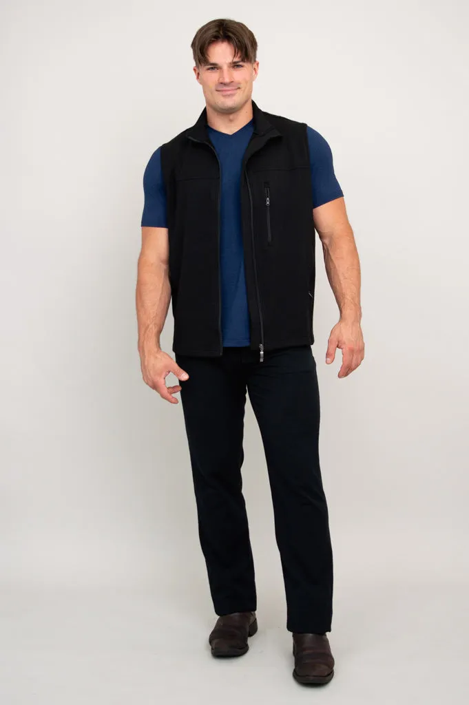 Nick Vest, Black, Bamboo Fleece sold by Blue Sky product image thumbnail 4