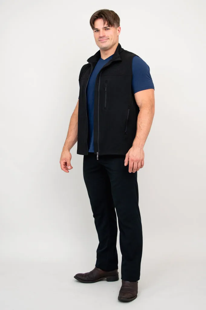 Nick Vest, Black, Bamboo Fleece sold by Blue Sky product image thumbnail 3