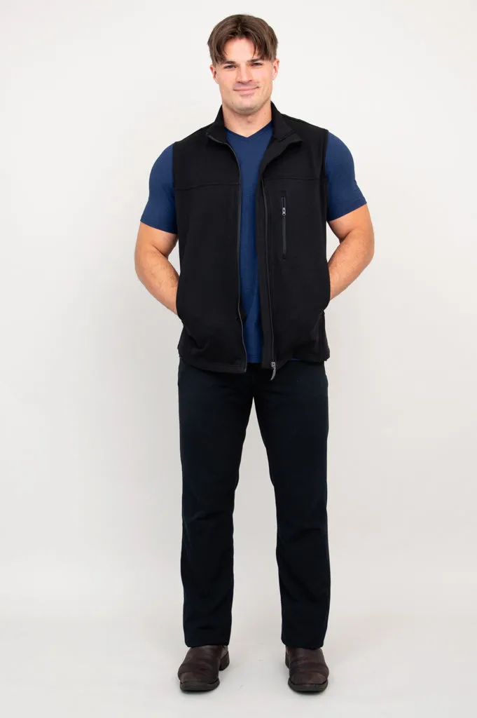Nick Vest, Black, Bamboo Fleece sold by Blue Sky product image thumbnail 2